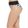 DKNY Womens Printed High-Waist Swim Bottom Separates Blue M view 3