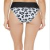 DKNY Womens Printed High-Waist Swim Bottom Separates Blue M view 4