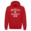UGP Campus Apparel AH20 - Bradley Braves Athletic Arch Hoodie - Medium - Red view 1
