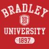 UGP Campus Apparel AH20 - Bradley Braves Athletic Arch Hoodie - Medium - Red view 4