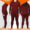 Chern Yueh Women Thermal Underwear Long Johns Set with Fleece Lined Ultra Soft Base Layer Cold Weather Top Bottom (Red, Large) view 3