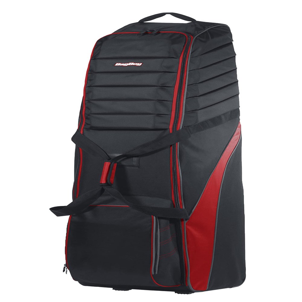 Bag Boy T-750 Golf Travel Cover for Airlines, Extra-Thick 4-Sided Padded Top, Internal Compression Strap, Lockable Full Wrap-Around Zipper