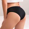Maxim Organic Cotton Period Underwear for Women, Medium Absorbency, Classic Bikini Style, Reusable & Leakproof Period Panties (XLarge, Black, 1 Pc) view 2