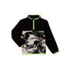 Wonder Nation Clothing Boy's Quarter Zip Pullover (Black Camo, XL) view 1