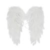 JEATHA Girs Adults Feather Angel Wings Black White Fairy Wings Fancy Dress Costume for Masquerade Halloween Theme Party White Size B One Size view 1