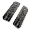 1911 Metal Grips, Gun Grips Screws Included, Full Size (Government/Commander), Smooth W Join or DIE Snake, Ambi Safety Cut Black view 1