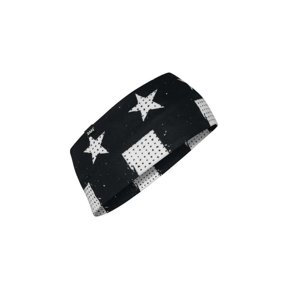 Zanheadgear Headband SportFlex Series Black & White Flag