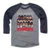 500 LEVEL Atlanta 3/4 Sleeve T-Shirt (Baseball Tee, Large, Navy/Heather Gray) - Atlanta Baseball 2021 Champions WHT view 1