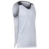Prime Basketball Jersey, Youth Large, White with Black Trim view 1