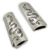 1911 Metal Grips, Gun Grips Screws Included, Full Size (Government/Commander), Smooth W Join or DIE Snake, Ambi Safety Cut Nickel Plated view 1