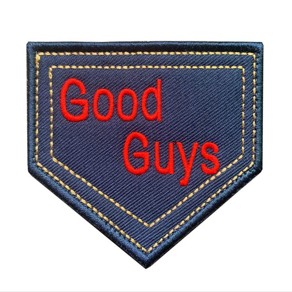 Antrix Funny Good Guys Patch,Trendy Cute Good Guys,Full Embroidered Hook and Loop Good Guys Patch for Kids Teens Adult,Classic Costume Patch for Backpack,Work Clothes,Uniform,Caps,Dog Harness