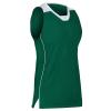 Prime Basketball Jersey, Women's Medium, Forest Green with White Trim view 1