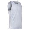 Prime Basketball Jersey, Youth Small, White with White Trim view 1