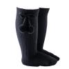 iiniim Baby Girls Knee High Socks Toddler Bowknot Breathable Dress Socks Cotton Tube Uniform Stockings Black A 2-4 Years view 1