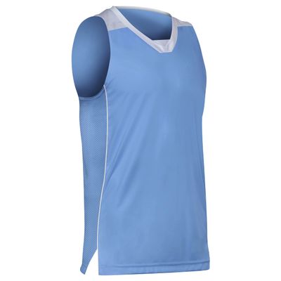Prime Basketball Jersey, Youth Small, Light Blue with White Trim