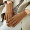 ZRSYH Women Warm Gloves Touchscreen Driving Gloves Cold Cycling Gloves Thickened Touch Screen Driving Gloves Windproof Gloves,Khaki view 2