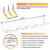 Baseball Bat Display Hanger for 5 items - Vertical Bat and Baseball Holder Wall Mount - Better Than Display Case | Sturdy Acrylic Hanging Rack Organizer | Easy to Install (Hardware Included) view 2