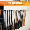 Baseball Bat Display Hanger for 5 items - Vertical Bat and Baseball Holder Wall Mount - Better Than Display Case | Sturdy Acrylic Hanging Rack Organizer | Easy to Install (Hardware Included) view 4