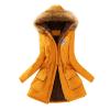 NaRHbrg Ladies Thicken Military Parka Jacket Womens Warm Fleece Cotton Coats Long Jacket Hooded Fashion Trench Coat Jacket view 1