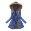 NaRHbrg Ladies Thicken Military Parka Jacket Womens Warm Fleece Cotton Coats Long Jacket Hooded Fashion Trench Coat Jacket view 1