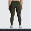 Aoxjox High Waisted Workout Leggings for Women Trinity Yoga Pants 26.5" (Olive Green, X-Large) view 3