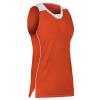Prime Basketball Jersey, Girl's Medium, Orange with White Trim view 1