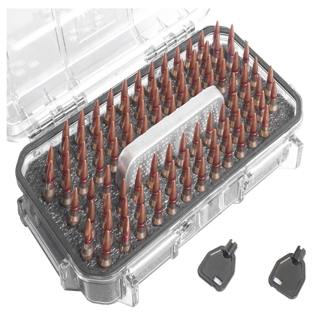 Case Club x100 5.56 | .223 Long Term Storage Case with Silica Gel Dessicant, Lockable