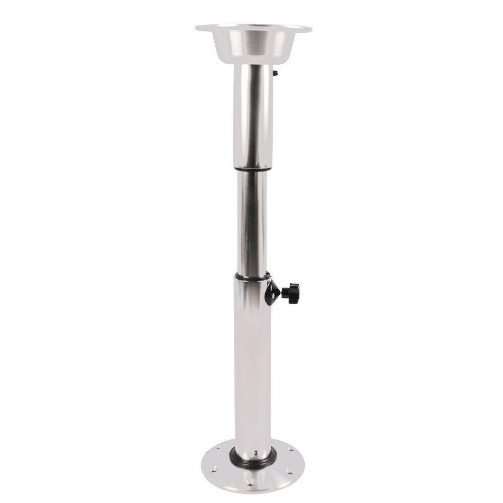 JAYEUW Table Pedestal Stand Base, Marine Caravan Motorhome Table Pedestal Stand Base, Aluminum+ABS, 22-28Inch 7 Adjustable Heights, for RV Marine Boat (US Stock)