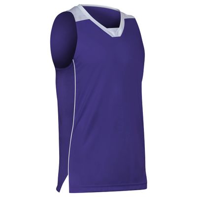 Prime Basketball Jersey, Youth X-Large, Purple with White Trim