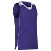 Prime Basketball Jersey, Youth X-Large, Purple with White Trim view 1