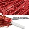 10Pcs pom poms Cheerleading Pom Poms Metallic Foil Cheer Pom Poms with Plastic Handle Plastic Cheerleader Pompoms for Party Team Spirit Sports Dance Football Basketball Cheer Kids Adults view 4
