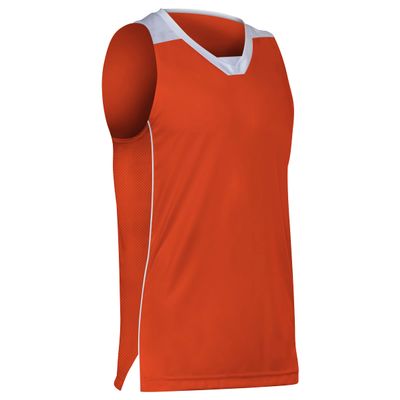 Prime Basketball Jersey, Youth X-Large, Orange with White Trim