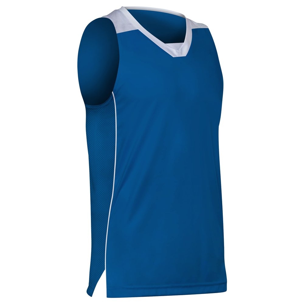 Prime Basketball Jersey, Youth Large, Royal Blue with White Trim
