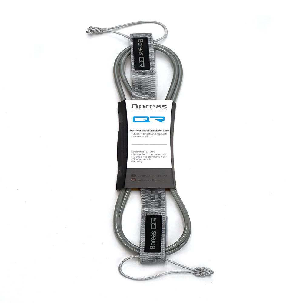 Boreas Industries Quick Disconnect Surfboard Leash with Harness Attachment