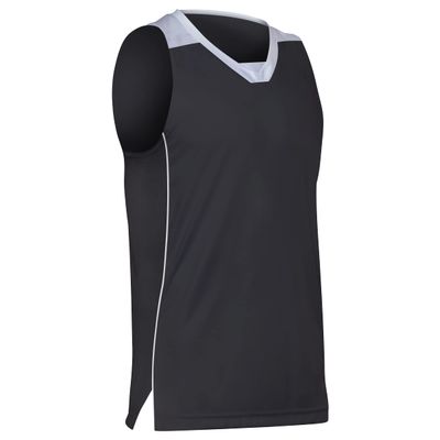 Prime Basketball Jersey, Youth Small, Black with White Trim