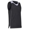 Prime Basketball Jersey, Youth Small, Black with White Trim view 1