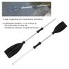 Oars Boat 210cm/82.7in Detachable Afloat Oars Aluminum Alloy Paddles Dual End Portable for Boat Kayak Raft Canoe Aluminum Alloy Black + Silver 14.9 x 5.9inch view 3