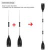 Oars Boat 210cm/82.7in Detachable Afloat Oars Aluminum Alloy Paddles Dual End Portable for Boat Kayak Raft Canoe Aluminum Alloy Black + Silver 14.9 x 5.9inch view 4