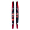 HO Sports Excel Combo Waterskis with Adjustable Horseshoe, Rear Toe Set Bindings,140 lbs +, Max Speed 26 mph, Red/Black (63") view 1