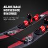 HO Sports Excel Combo Waterskis with Adjustable Horseshoe, Rear Toe Set Bindings,140 lbs +, Max Speed 26 mph, Red/Black (63") view 4