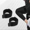 BFR Occlusion Bands for Women Blood Flow Restriction Workout Bands for Leg, Glute & Hip Building Fabric Resistance Loop for Squats, Thigh Toning, Butt Lifting & Muscle Growth (Black, Buckle) view 2