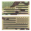 Antrix Set of 2 3.15x2 Inch Multicam IR Infrared US USA American Flag Patch, Tactical Vest Patch Hook-Fastener Backing Reflective Die Cut Combat America Patch for Army Clothes,Tactical Backpack
