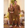 Adult Onesie Pajamas Matching Onesies for Couples Mens Onesie Pajamas Holiday Pjs for Family His and Hers Pajamas Sets X-Large Green Red view 3