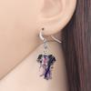 NEWEI Cute Enamel Alloy Elephant Earrings Dangle Drop Jewelry for Women Gift Accessories Charms view 2