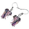 NEWEI Cute Enamel Alloy Elephant Earrings Dangle Drop Jewelry for Women Gift Accessories Charms view 3