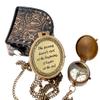 Brass Nautical - Brass Compass Engraved with Motivational & Inspirational Message, Gift for Son, Grandson, Daughter, Graudation Day Baptism, Confirmation Communion Godson (Start of The Journey) view 1