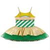 JEATHA Kids Girls Sleeveless Sequins Striped Christmas Fancy Dress Gymnastics Leotard Dance Costumes Green 4 view 4