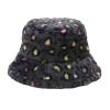 Fashion Winter Plush Fisherman Hat Warm Thick Fleece Faux Fur Bucket Hat Leopard Print Cap Snow Cozy Cow Bucket Hat view 1