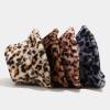 Fashion Winter Plush Fisherman Hat Warm Thick Fleece Faux Fur Bucket Hat Leopard Print Cap Snow Cozy Cow Bucket Hat view 3