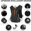 INOXTO Hydration Vest Backpack,Lightweight Insulated Pack with 1.5L Water Bladder Bag Daypack for Hiking Trail Running Cycling Race Marathon for Women Men Kids (Black Orange) view 3